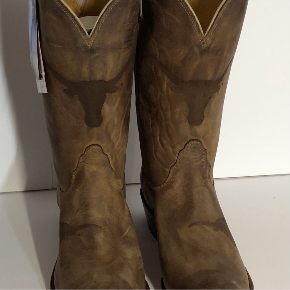 Nocona Brown Heeled Boots women’s size 12 - Picture 8 of 10